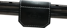 Load image into Gallery viewer, Black leather shotgun barrel protector for trapshooting and other clay pigeon sports.
