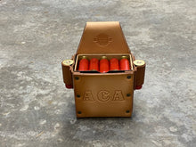 Load image into Gallery viewer, Classic Shotgun Shell Box Holder with 2 Side Spare Round Holders - With Text